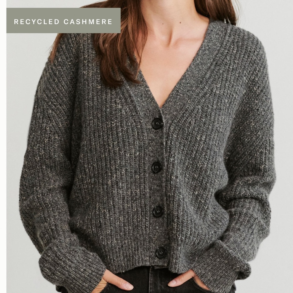 Jenni Kayne Cashmere Cropped Cocoon Cardigan XXS